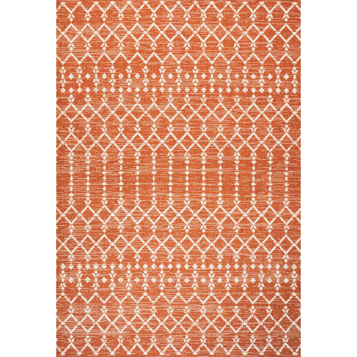 Ourika Moroccan Geometric Textured Weave Indoor/Outdoor Area Rug