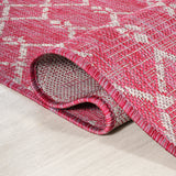 Ourika Moroccan Geometric Textured Weave Indoor/Outdoor Square Area Rug