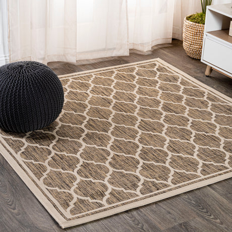 Trebol-Moroccan-Trellis-Textured-Weave-Indoor/Outdoor-Square-Area-Rug-Area-Rugs
