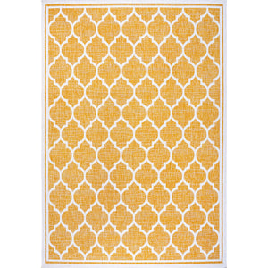 Trebol Moroccan Trellis Textured Weave Indoor/Outdoor Area Rug