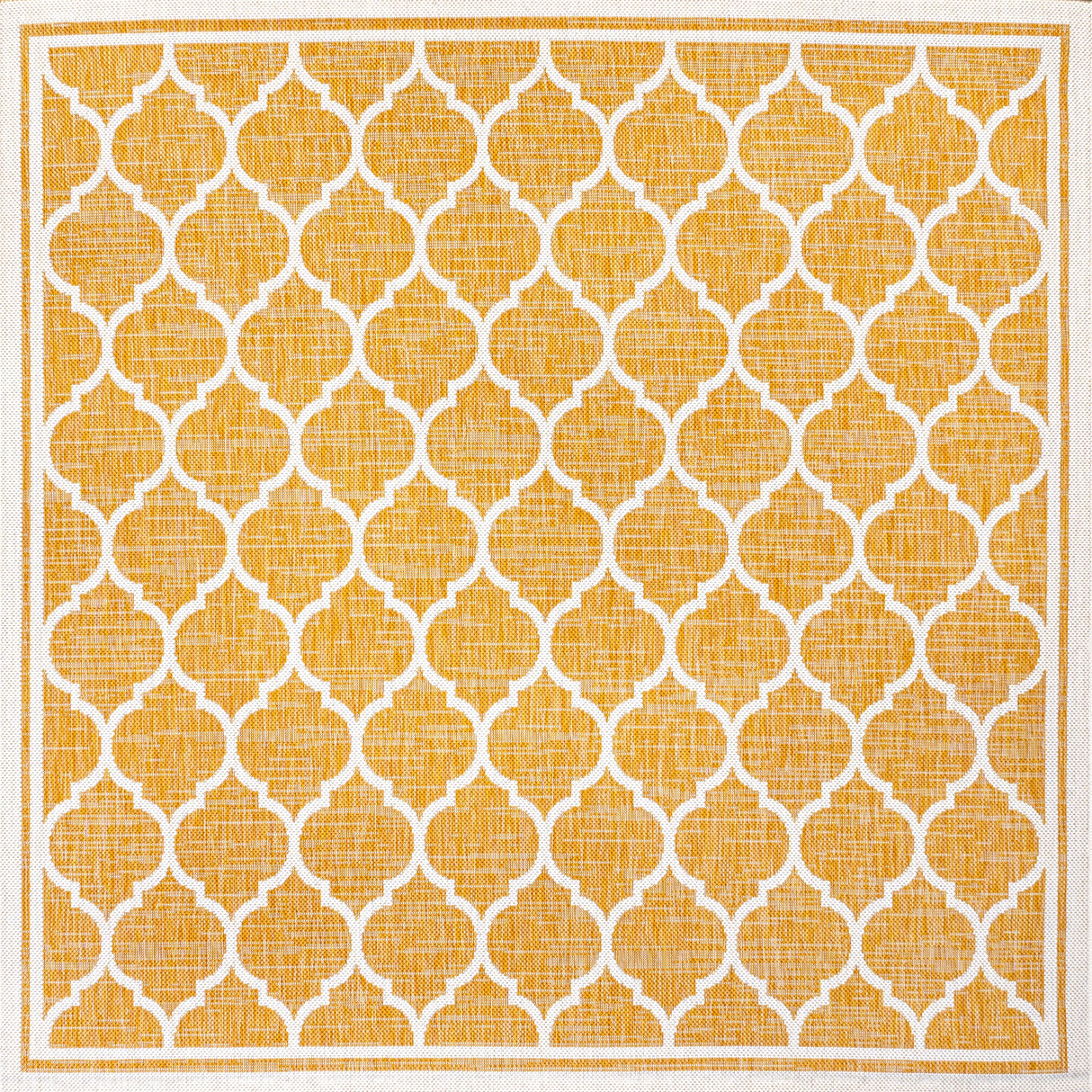 Trebol Moroccan Trellis Weave Indoor/Outdoor Square Area Rug
