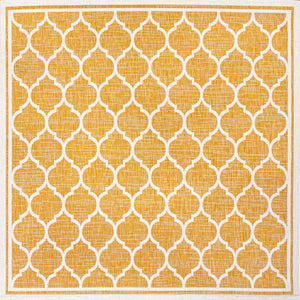 Trebol Moroccan Trellis Weave Indoor/Outdoor Square Area Rug