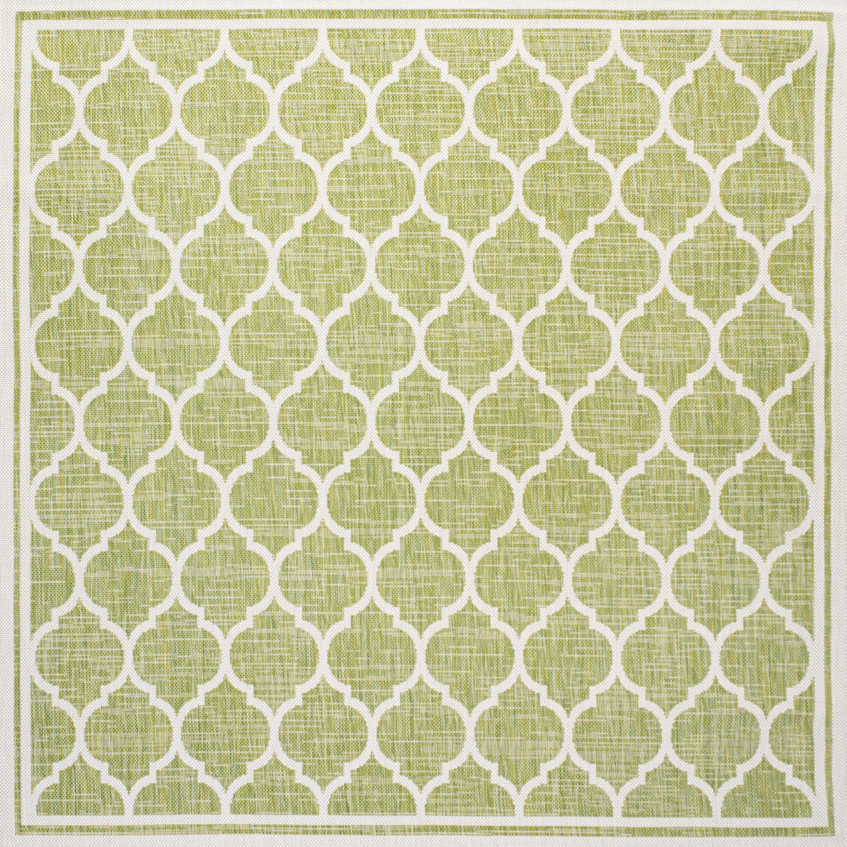 Trebol Moroccan Trellis Weave Indoor/Outdoor Square Area Rug