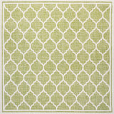 Trebol Moroccan Trellis Weave Indoor/Outdoor Square Area Rug