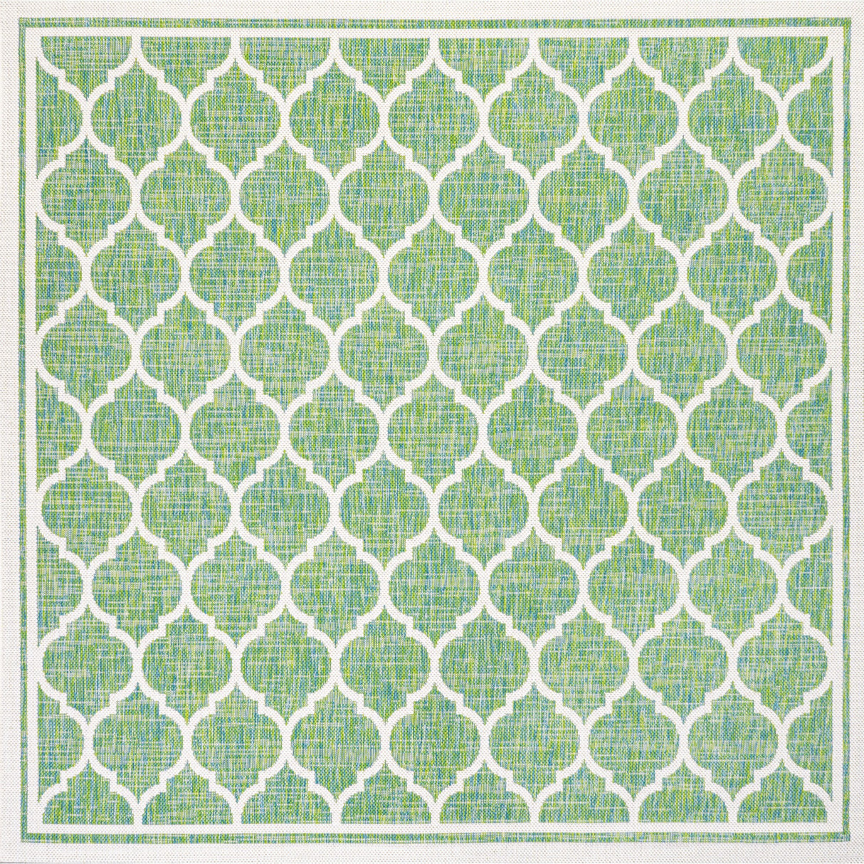 Trebol Moroccan Trellis Weave Indoor/Outdoor Square Area Rug