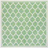 Trebol Moroccan Trellis Weave Indoor/Outdoor Square Area Rug