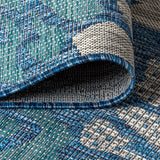 Zinnia Modern Floral Textured Weave Indoor/Outdoor Area Rug