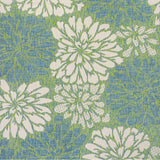 Zinnia Modern Floral Textured Indoor/Outdoor Square Area Rug