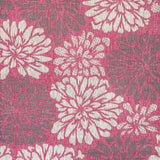 Zinnia Modern Floral Textured Indoor/Outdoor Square Area Rug
