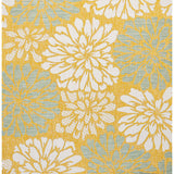 Zinnia Modern Floral Textured Indoor/Outdoor Square Area Rug