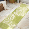 Zinnia Modern Floral Textured Weave Indoor/Outdoor Runner Rug