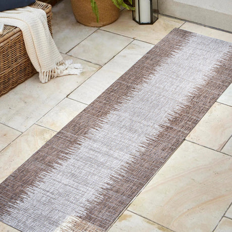 Tavira Modern Strie' Indoor/Outdoor Runner Rug