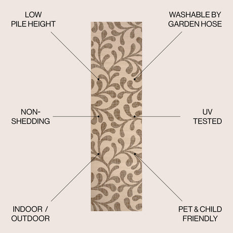 Vine All Over Indoor/Outdoor Runner Rug