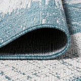 Scandi Minimalist Border Indoor/Outdoor Runner Rug