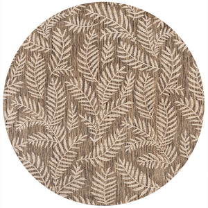 Nevis Palm Indoor/Outdoor Round Area Rug