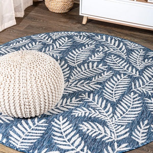 Nevis Palm Indoor/Outdoor Round Area Rug