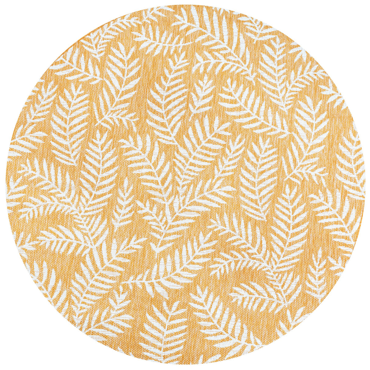 Nevis Palm Frond Indoor/Outdoor Round Area Rug