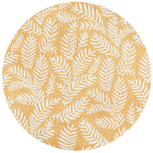Nevis Palm Frond Indoor/Outdoor Round Area Rug