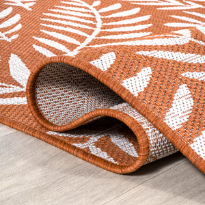 Nevis Palm Frond Indoor/Outdoor Square Area Rug