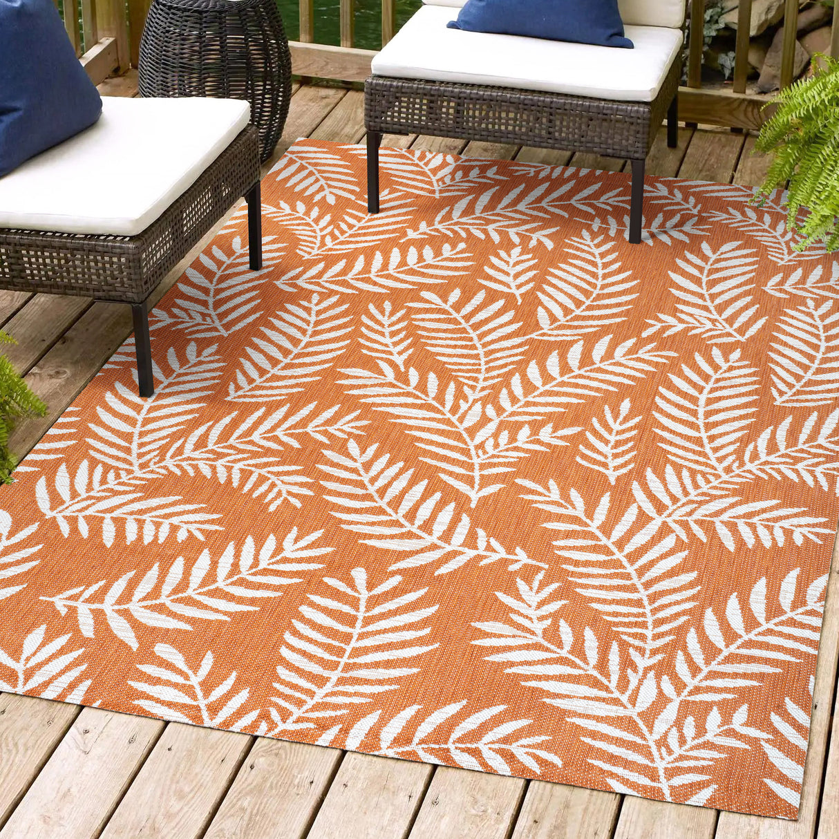 Nevis Palm Frond Indoor/Outdoor Area Rug