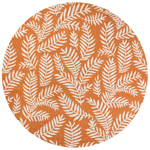 Nevis Palm Frond Indoor/Outdoor Round Area Rug