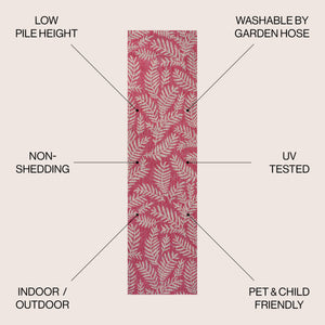 Nevis Palm Frond Indoor/Outdoor Runner Rug
