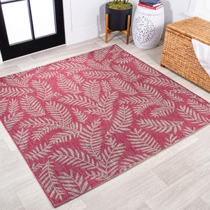 Nevis Palm Frond Indoor/Outdoor Square Area Rug
