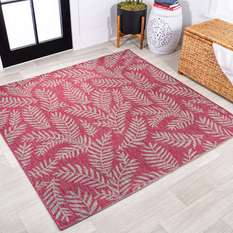 Nevis Palm Frond Indoor/Outdoor Square Area Rug