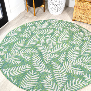 Nevis-Palm-Frond-Indoor/Outdoor-Round-Area-Rug-Area-Rugs