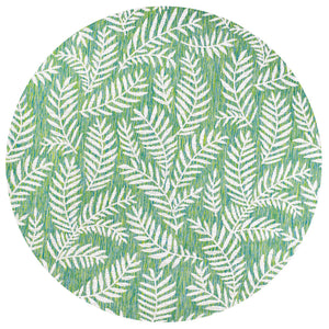 Nevis Palm Frond Indoor/Outdoor Round Area Rug