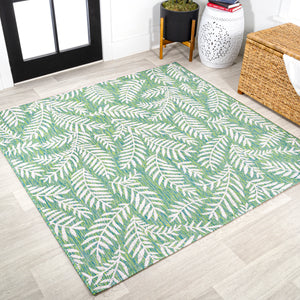 Nevis-Palm-Frond-Indoor/Outdoor-Square-Area-Rug-Area-Rugs