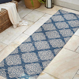 Tuscany Ornate Medallions Indoor/Outdoor Runner Rug