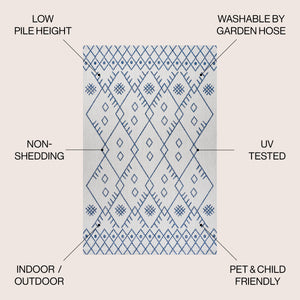 Boho Moroccan Area Rug