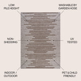 Zolak Berber Stripe Geometric Indoor/Outdoor Area Rug