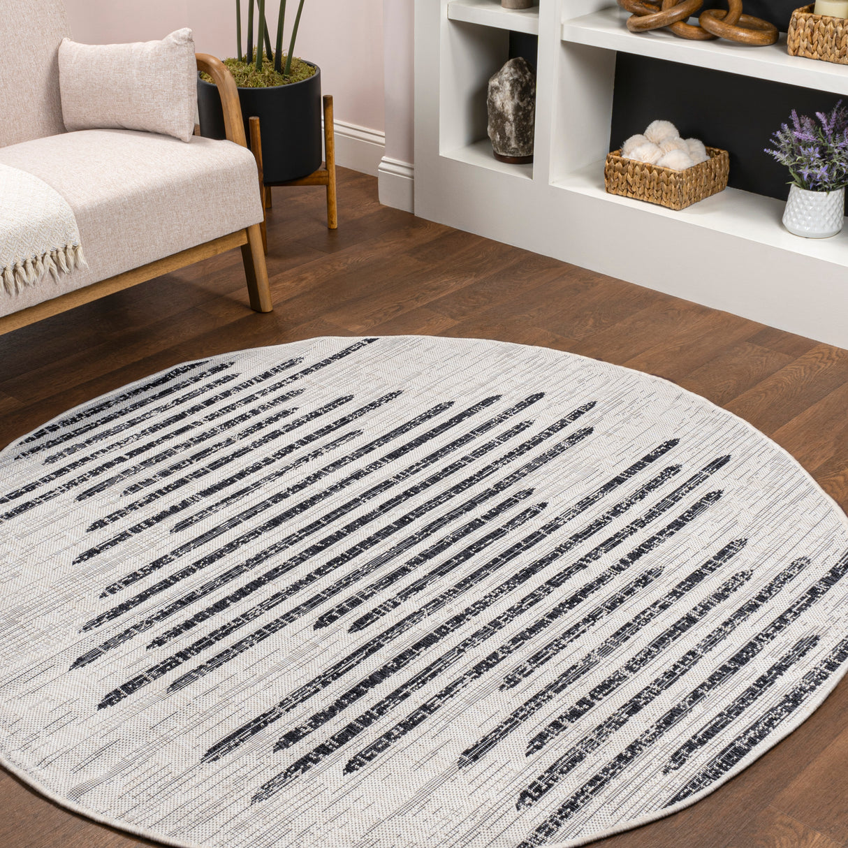 Zolak-Berber-Stripe-Geometric-Indoor/Outdoor-Round-Area-Rug-Area-Rugs