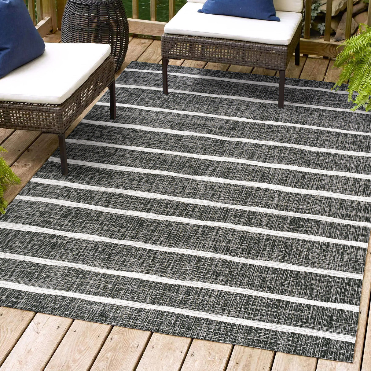 Colonia Berber Stripe Indoor/Outdoor Area Rug