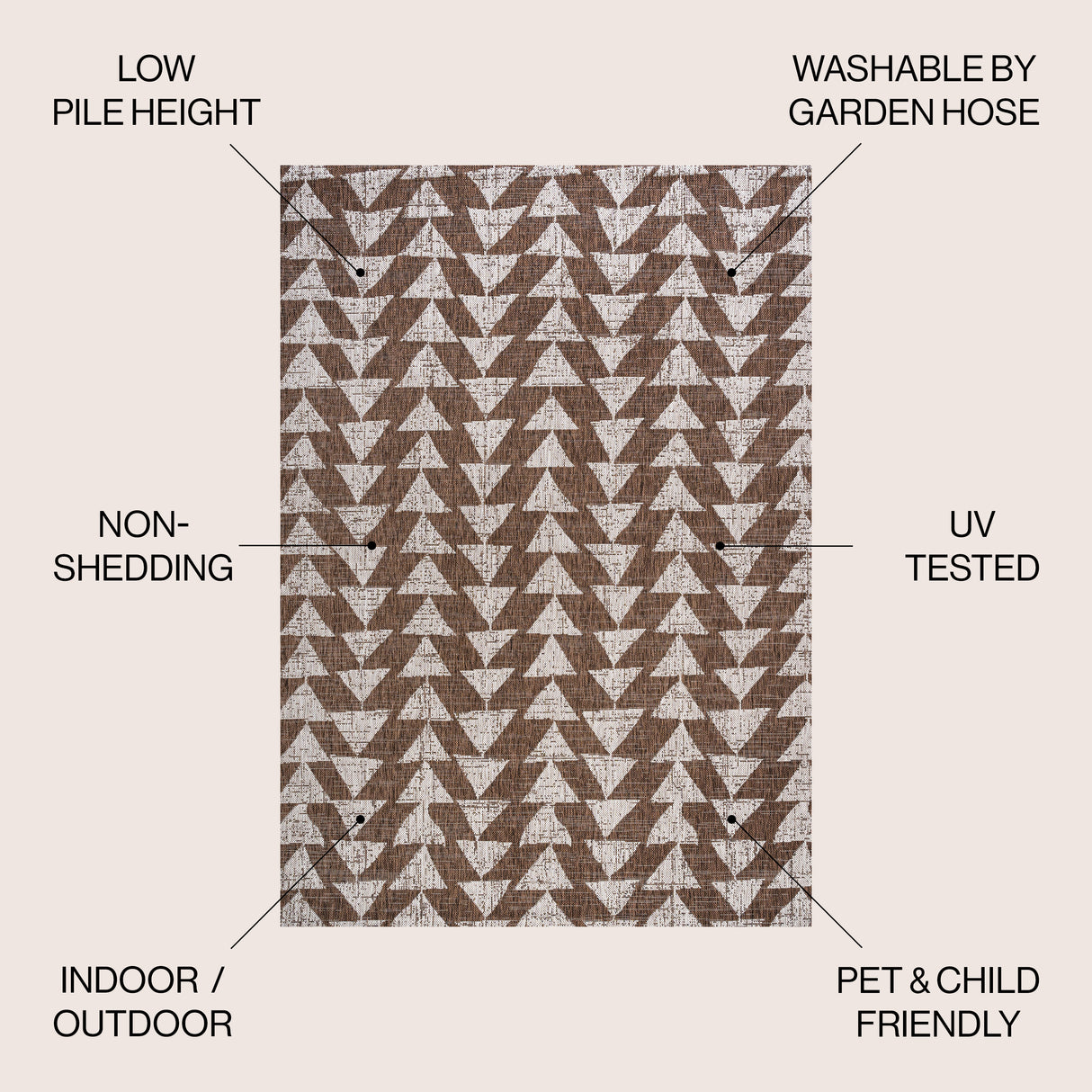 Andratx Modern Tribal Geometric Indoor/Outdoor Area Rug