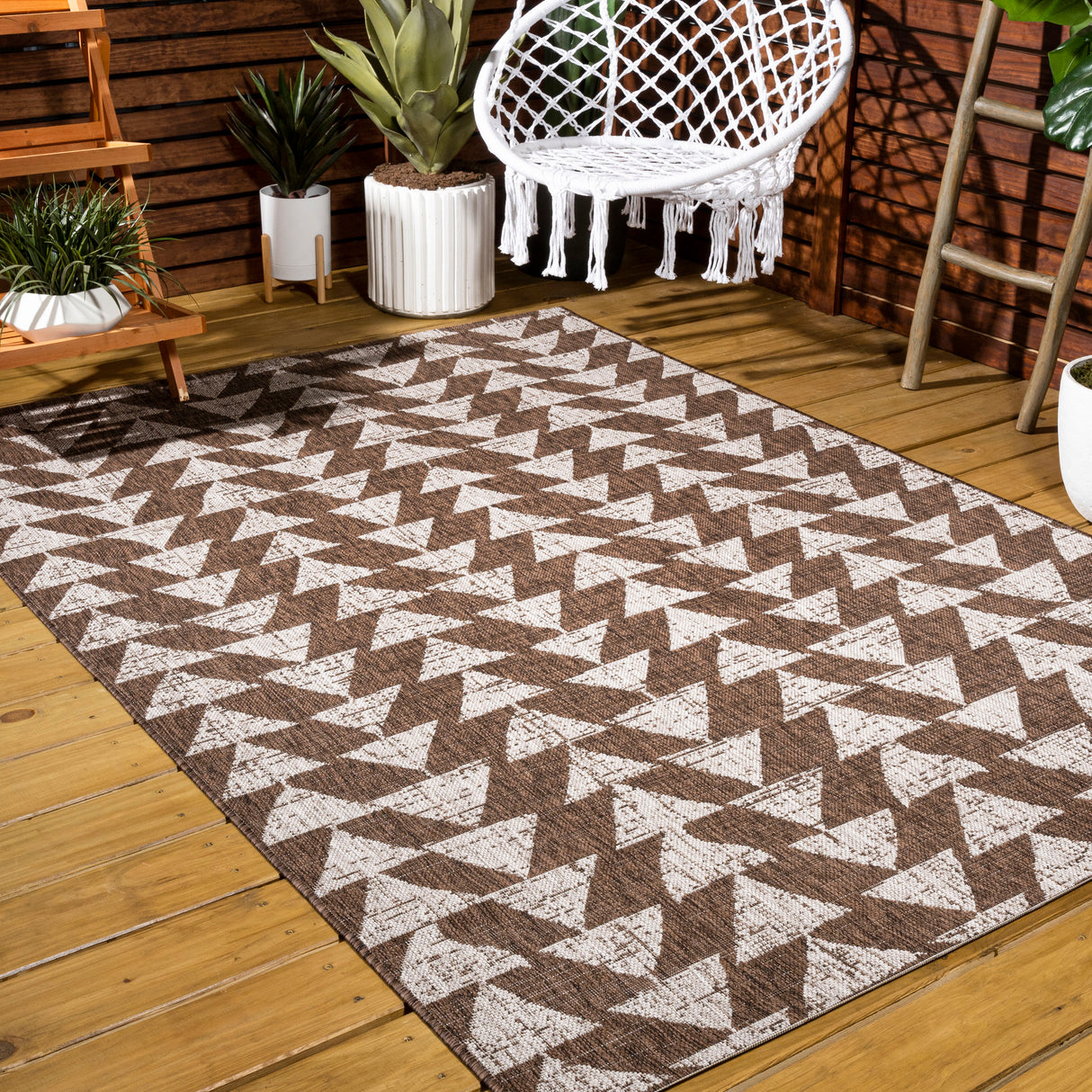 Andratx Modern Tribal Geometric Indoor/Outdoor Area Rug