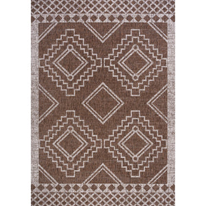 Marokko Diamond Tribal Medallion Indoor/Outdoor Area Rug