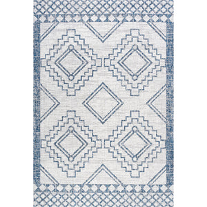 Marokko Diamond Tribal Medallion Indoor/Outdoor Area Rug
