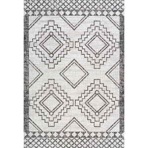 Marokko Diamond Tribal Medallion Indoor/Outdoor Area Rug