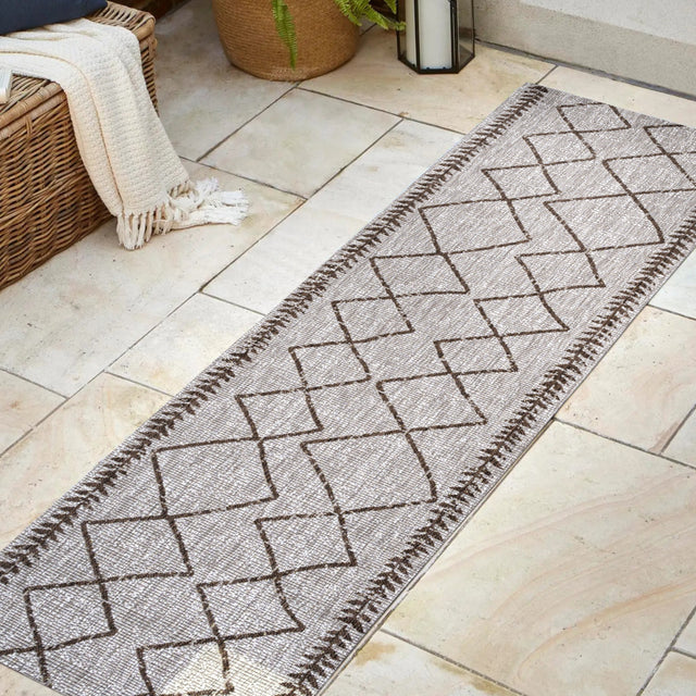 Derya-Tribal-Diamond-Trellis-Indoor/Outdoor-Runner-Rug-Runner-Rugs