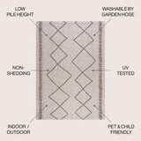 Derya Tribal Diamond Trellis Indoor/Outdoor Area Rug