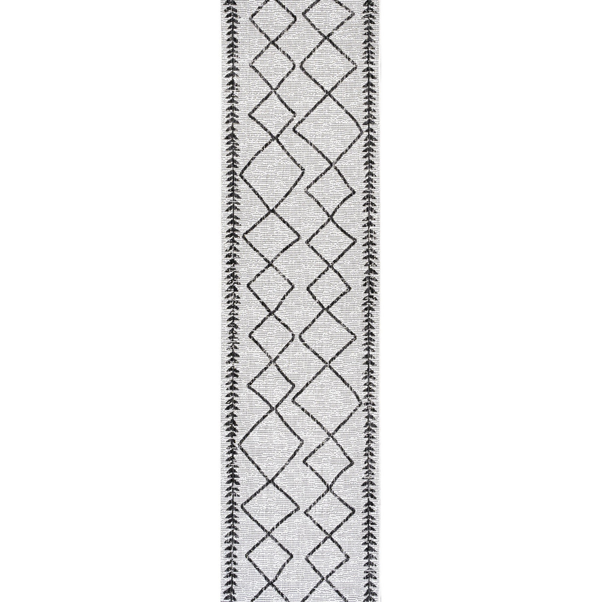 Derya Tribal Diamond Trellis Indoor/Outdoor Runner Rug