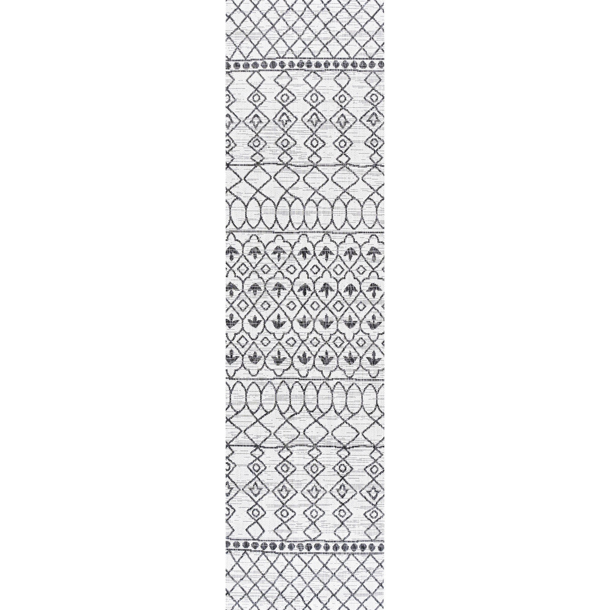 Kafel Tribal Bohemian Indoor/Outdoor Runner Rug