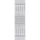 Kafel Tribal Bohemian Indoor/Outdoor Runner Rug