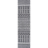 Kafel Tribal Bohemian Indoor/Outdoor Runner Rug