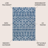 Nokat Tribal Bohemian Indoor/Outdoor Area Rug