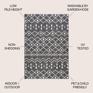 Nokat Tribal Bohemian Indoor/Outdoor Area Rug