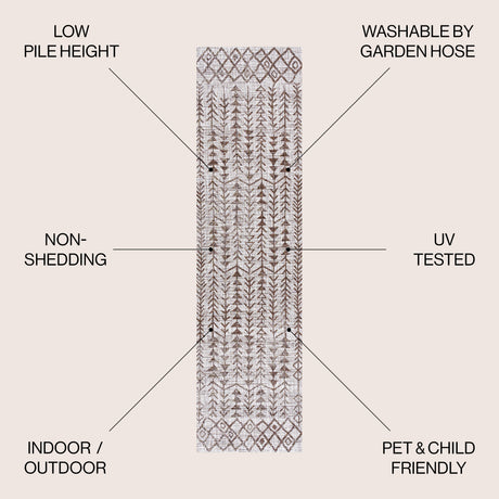 Tokay Bohemian Geometric Indoor/Outdoor Runner Rug